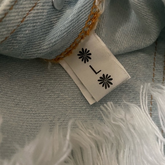 Show Me Your Mumu Denim Overall Shorts Large - Picture 5 of 5